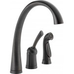 Delta 4380T-DST Single Handle Kitchen Faucet with Touch2OR Technology and Spray