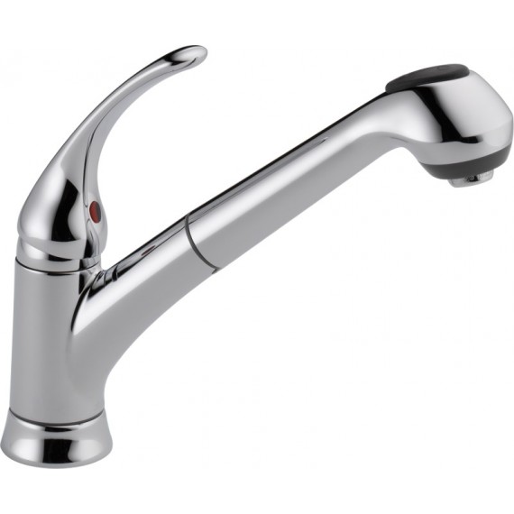 Delta B4310LF Single Handle Pull-Out Kitchen Faucet