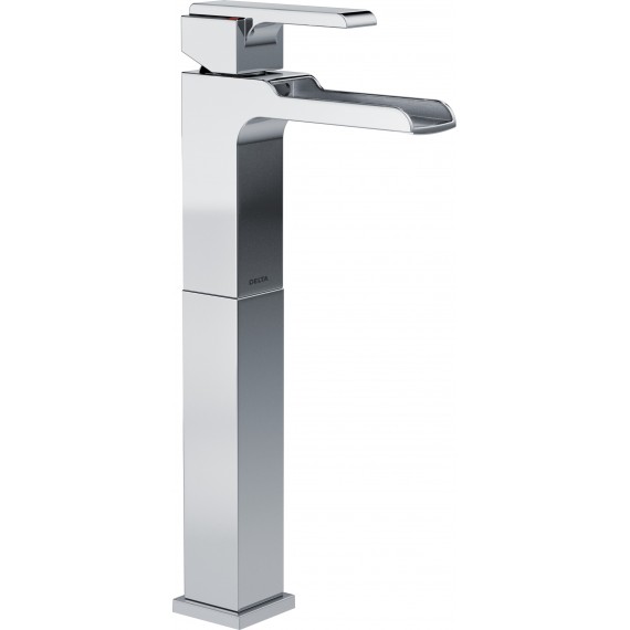 Delta 768LF Single Handle Single Hole Lavatory Faucet with Riser and Channel Spout