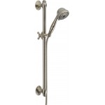 DELTA 51708 EURO STYLE 5 SPRAY HS, 29" VIC ADJ WALL BAR, 60" EXT HOSE 