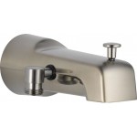 DELTA U1010-PK 6 1/2 INCH ADD-A-SHOWER DIVERTER TUB SPOUT-1/2 OR 3/4" CONN 