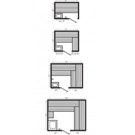 Steamist 1-810 Pre-Cut Sauna Room 8 x 10