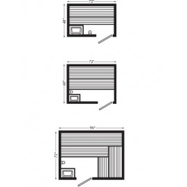 Steamist 2-810 Pre-Fab Sauna Room 8 x 10