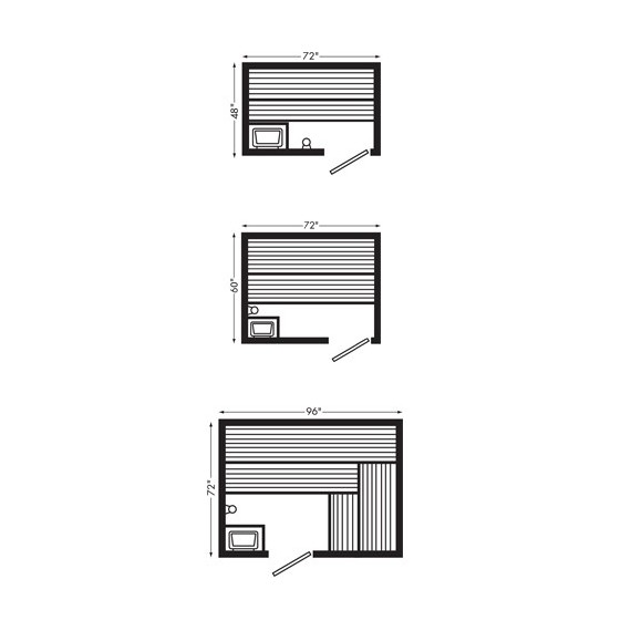 Steamist 2-810 Pre-Fab Sauna Room 8 x 10