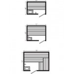 Steamist 2-810 Pre-Fab Sauna Room 8 x 10