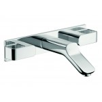 AXOR URQUIOLA WALL-MOUNTED WIDESPREAD FAUCET W/BASEPLATE 