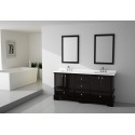 Virta 72 Inch Charm Floor Mount Double Sink Vanity