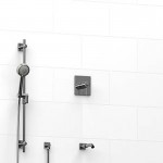 Riobel KIT1223CSTQ 0.5 2-way Type TP thermostaticpressure balance coaxial system with spout and hand shower rail