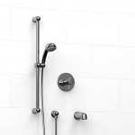 Riobel KIT1223FI 0.5 2-way Type TP thermostaticpressure balance coaxial system with spout and hand shower rail