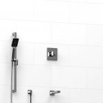 Riobel KIT1223KSTQ 0.5 2-way Type TP thermostaticpressure balance coaxial system with spout and hand shower rail