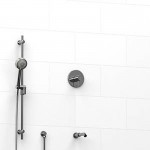 Riobel Pallace KIT1223PATM 0.5 2-way Type TP thermostaticpressure balance coaxial system with spout and hand shower rail