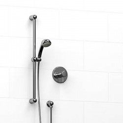 Riobel KIT123PR 0.5 2-way Type TP thermostaticpressure balance coaxial system with hand shower rail