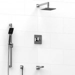 Riobel KIT1345KSTQ Type TP thermostaticpressure balance 0.5 coaxial 3-way system with hand shower rail shower head and spout