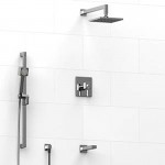 Riobel KIT1345MZ Type TP thermostaticpressure balance 0.5 coaxial 3-way system with hand shower rail shower head and spout