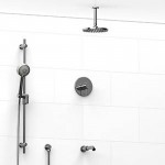 Riobel Pallace KIT1345PATM Type TP thermostaticpressure balance 0.5 coaxial 3-way system with hand shower rail shower head and s