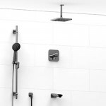 Riobel Salome KIT1345SA Type TP thermostaticpressure balance 0.5 coaxial 3-way system with hand shower rail shower head and spou