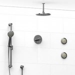 Riobel KIT1845 Type TP thermostaticpressure balance 0.5 coaxial system with hand shower rail 2 body jets and shower head