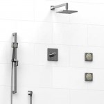 Riobel KIT1945 Type TP thermostaticpressure balance 0.5 coaxial system with hand shower rail 2 body jets and shower head