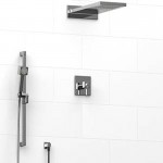 Riobel KIT2745MZ Type TP thermostaticpressure balance 0.5 coaxial 3-way system with hand shower rail and rain and cascade sho...