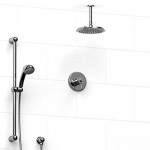 Riobel KIT323AT Type TP thermostaticpressure balance 0.5 coaxial 2-way system with hand shower and shower head