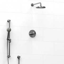 Riobel Edge KIT323EDTM Type TP thermostaticpressure balance 0.5 coaxial 2-way system with hand shower and shower head
