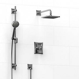 Riobel Eiffel KIT323EF Type TP thermostaticpressure balance 0.5 coaxial 2-way system with hand shower and shower head