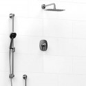 Riobel Venty KIT323VY Type TP thermostaticpressure balance 0.5 coaxial 2-way system with hand shower and shower head