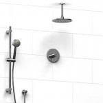 Riobel KIT343 Type TP thermostaticpressure balance 0.5 coaxial system with hand shower rail and shower head