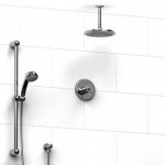 Riobel KIT343AT Type TP thermostaticpressure balance 0.5 coaxial system with hand shower rail and shower head