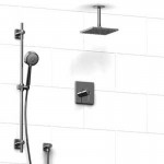 Riobel KIT343CSTQ Type TP thermostaticpressure balance 0.5 coaxial system with hand shower rail and shower head