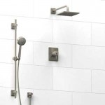 Riobel KIT343CSTQ Type TP thermostaticpressure balance 0.5 coaxial system with hand shower rail and shower head