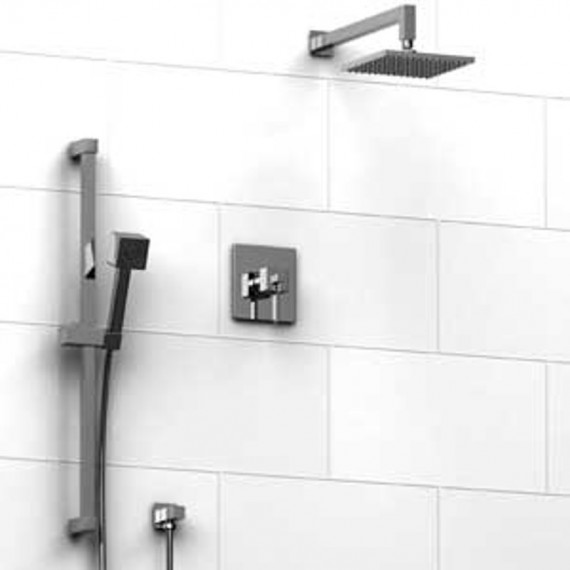 Riobel KIT343MZ Type TP thermostaticpressure balance 0.5 coaxial system with hand shower rail and shower head