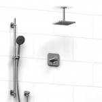 Riobel Salome KIT343SA Type TP thermostaticpressure balance 0.5 coaxial system with hand shower rail and shower head