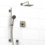 Riobel Salome KIT343SA Type TP thermostaticpressure balance 0.5 coaxial system with hand shower rail and shower head