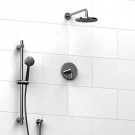 Riobel Sylla KIT343SYTM Type TP thermostaticpressure balance 0.5 coaxial system with hand shower rail and shower head