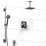 Riobel Zendo KIT343ZOTQ Type TP thermostaticpressure balance 0.5 coaxial system with hand shower rail and shower head