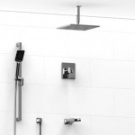 Riobel KIT5045 Type TP thermostaticpressure balance 0.5 coaxial 3-way system with hand shower rail shower head and spout