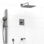 Riobel KIT5245 Type TP thermostaticpressure balance 0.5 coaxial 3-way system with hand shower rail shower head and spout