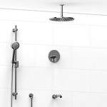 Riobel KIT5345 Type TP thermostaticpressure balance 0.5 coaxial 3-way system with hand shower rail shower head and spout