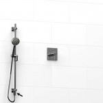 Riobel KIT6123CSTQ 0.5 2-way Type TP thermostaticpressure balance coaxial system and hand shower rail with built-in elbow supply