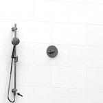 Riobel KIT6123VSTM 0.5 2-way Type TP thermostaticpressure balance coaxial system and hand shower rail with built-in elbow supply