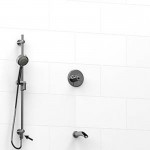 Riobel KIT6223ATOP 0.5 2-way Type TP thermostaticpressure balance coaxial system hand shower rail with built-in elbow supply ...