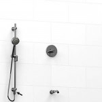 Riobel KIT6223VSTM 0.5 2-way Type TP thermostaticpressure balance coaxial system hand shower rail with built-in elbow supply ...