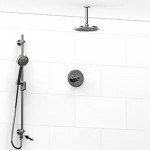 Riobel KIT6323ATOP Type TP thermostaticpressure balance 0.5 coaxial 2-way system hand shower rail with built-in elbow supply ...