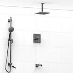 Riobel KIT6445CSTQ Type TP thermostaticpressure balance 0.5 coaxial 3-way system hand shower rail with built-in elbow supply ...