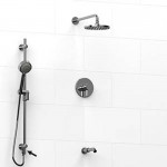 Riobel KIT6445SHTM Type TP thermostaticpressure balance 0.5 coaxial 3-way system hand shower rail with built-in elbow supply ...