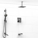 Riobel Zendo KIT6445ZOTQ Type TP thermostaticpressure balance 0.5 coaxial 3-way system hand shower rail with built-in elbow supp