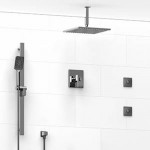 Riobel KIT8145 Type TP thermostaticpressure balance 0.5 coaxial system with hand shower rail 2 body jets and shower head