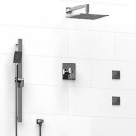 Riobel KIT8145 Type TP thermostaticpressure balance 0.5 coaxial system with hand shower rail 2 body jets and shower head