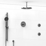 Riobel KIT8545 Type TP thermostaticpressure balance 0.5 coaxial system with hand shower rail 2 body jets and shower head